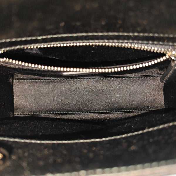 Authenticated pre-owned  Lady Dior Mini Silk Satin Black - Tote Bag at Looply