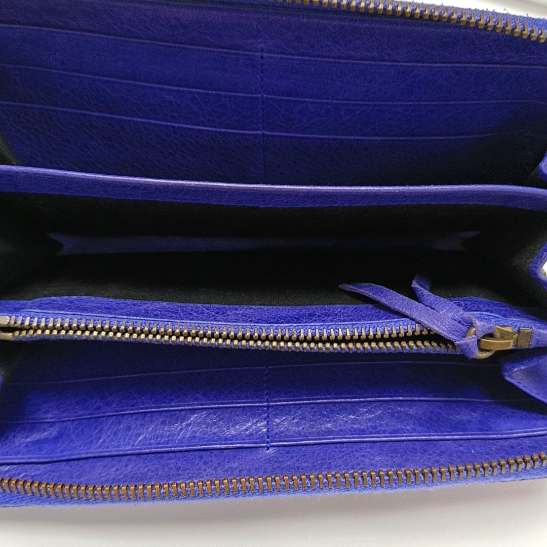 Classic City Lambskin Purple Wallet