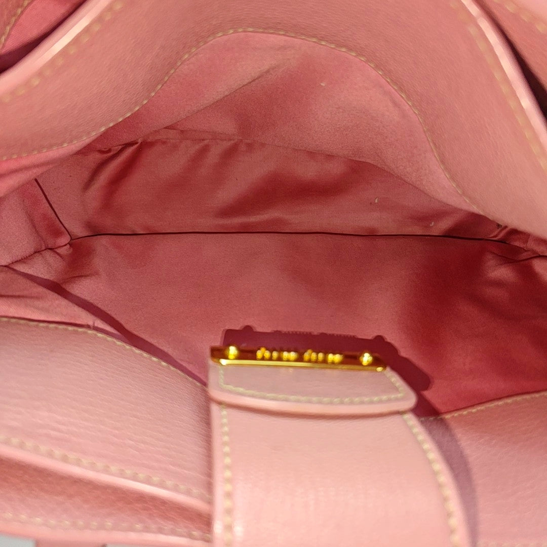 Calfskin Shoulder Bag Pink