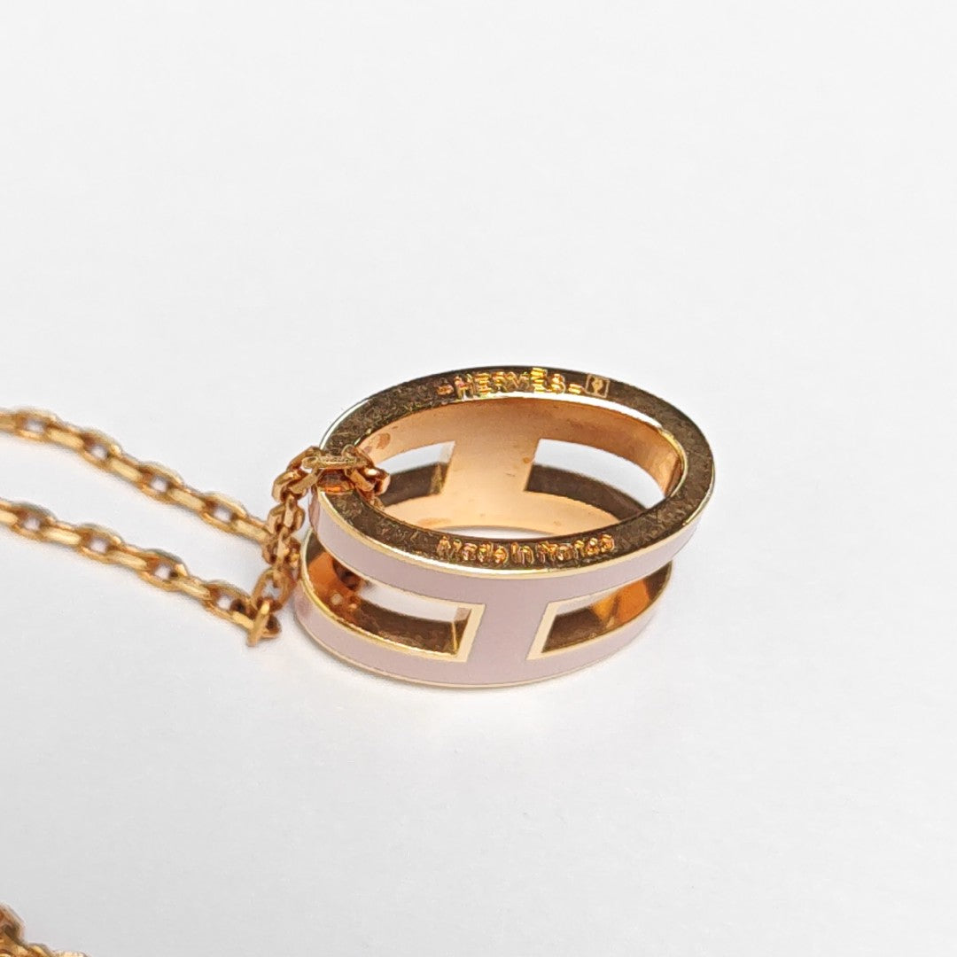 Pop H Metal Rose Gold Necklace