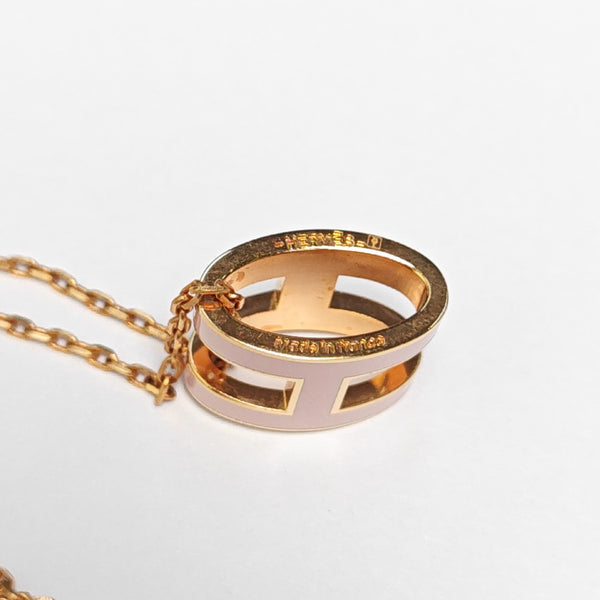 Pop H Metal Rose Gold Necklace