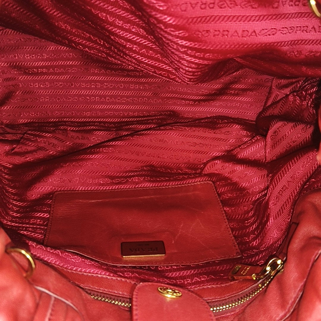 Calfskin Tote Bag Red