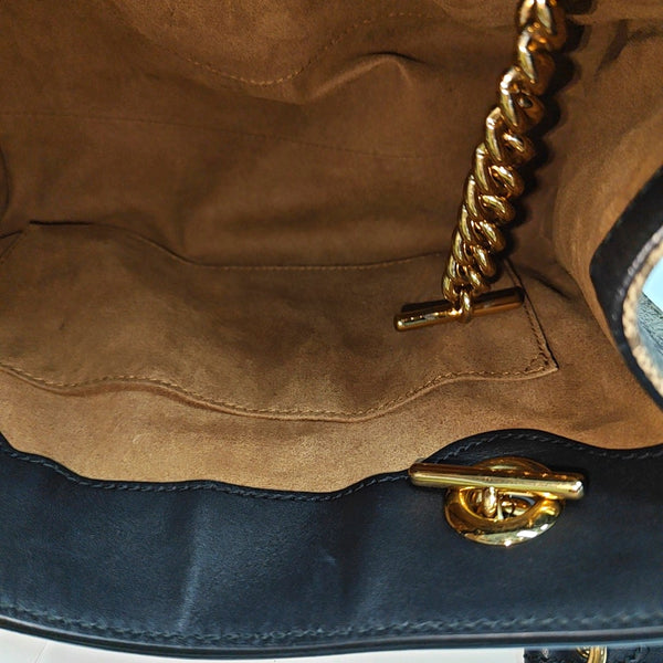 Padlock Small Monogram Coated Canvas Beige