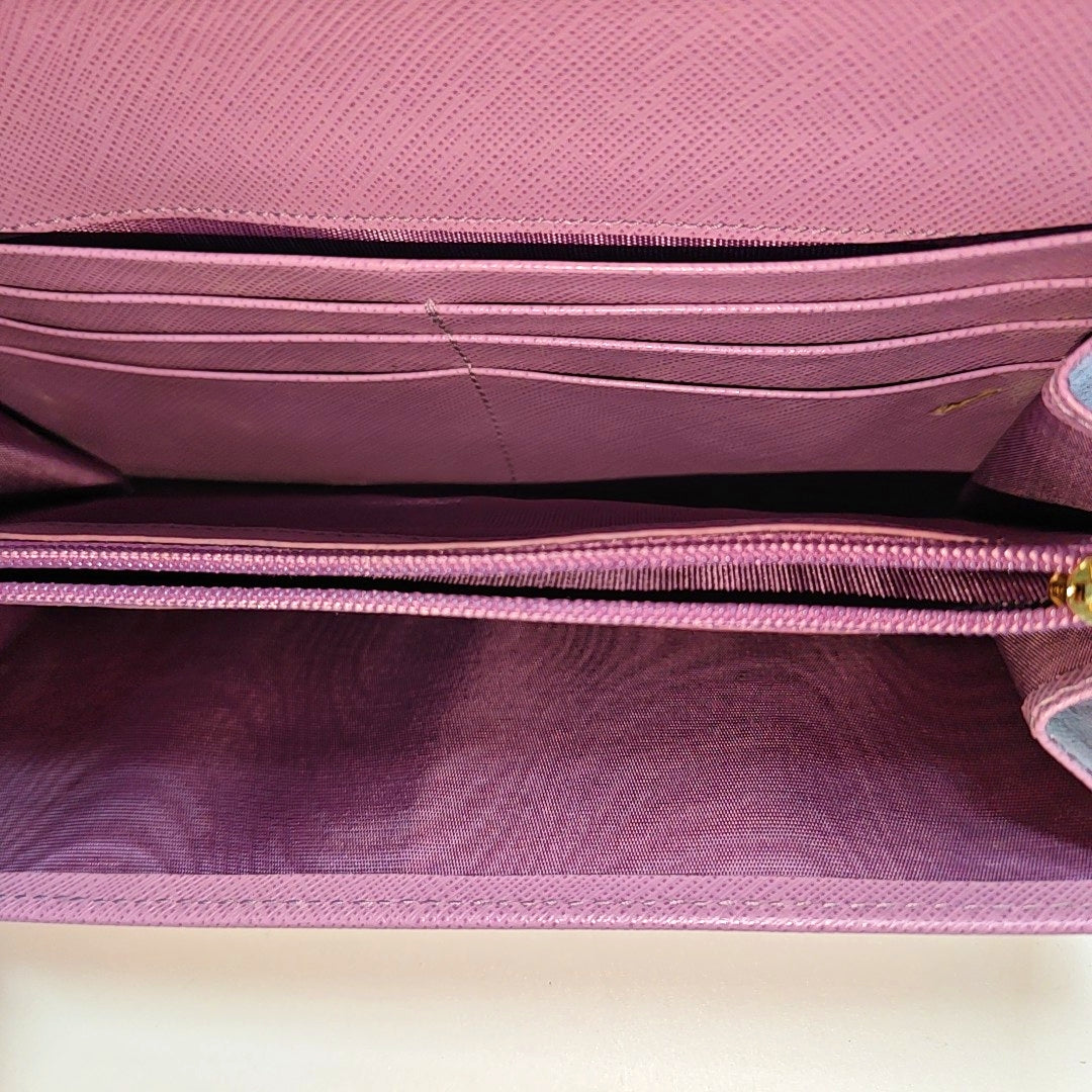 Authenticated pre-owned  Gancini Calfskin Purple Wallet - Wallet at Looply
