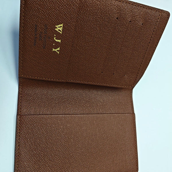 Monogram Coated Canvas Wallet Brown