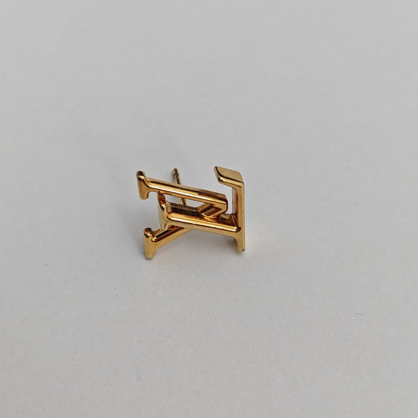 Metal Gold Stud Earrings