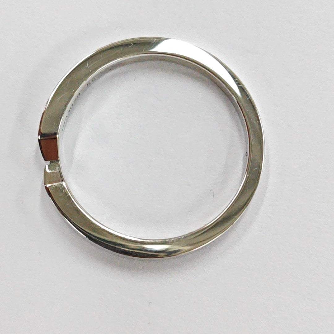 Triomphe De Chaumet Platinum Silver Ring EU 55