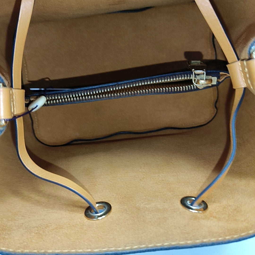 NÉONOÉ MM Damier Ebene Coated Canvas Brown