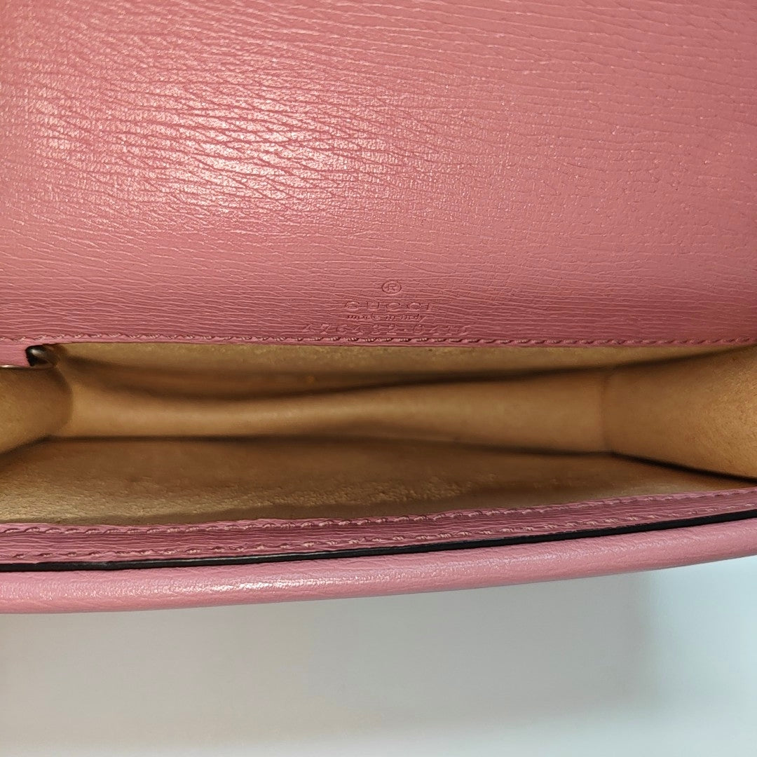 Dionysus Super Mini Monogram Calfskin Pink