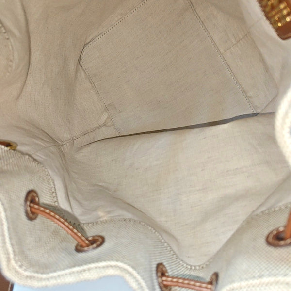 Canvas Bucket Bag Beige