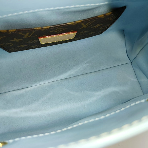 READE PM Monogram Patent Leather Blue