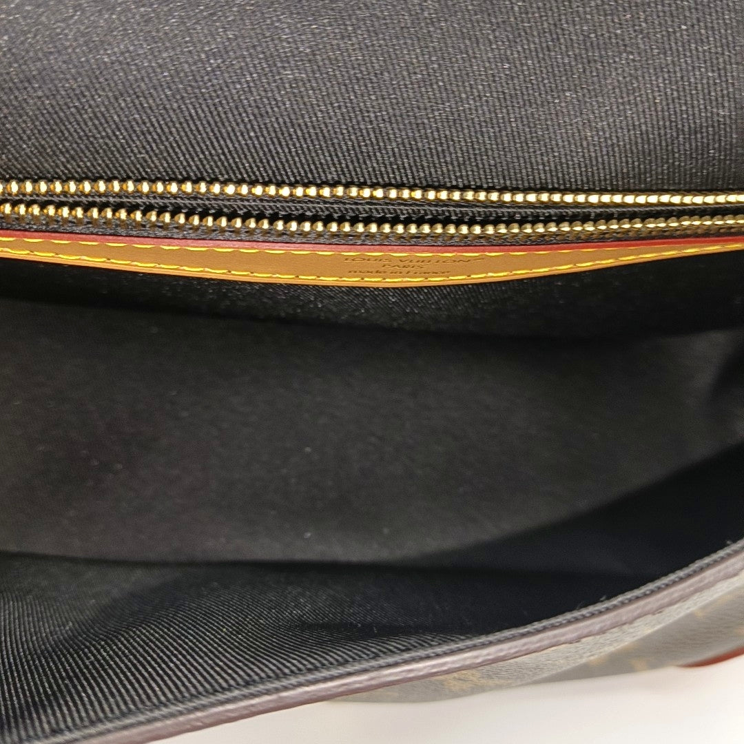 DIANE Monogram Coated Canvas Brown