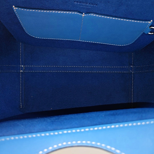 Calfskin Tote Bag Mini Blue