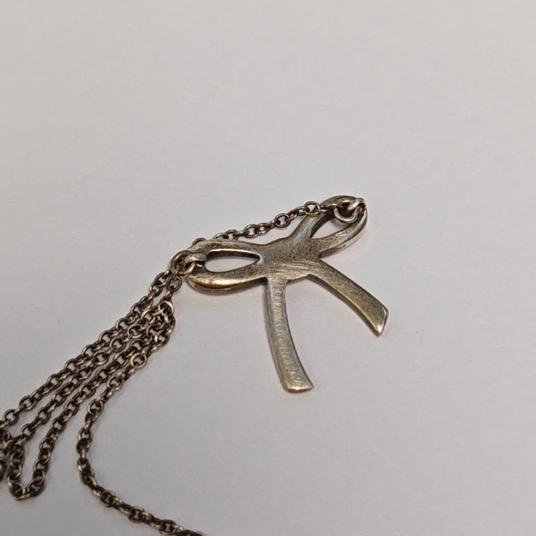 Tiffany Bow 925 Sterling Silver Necklace