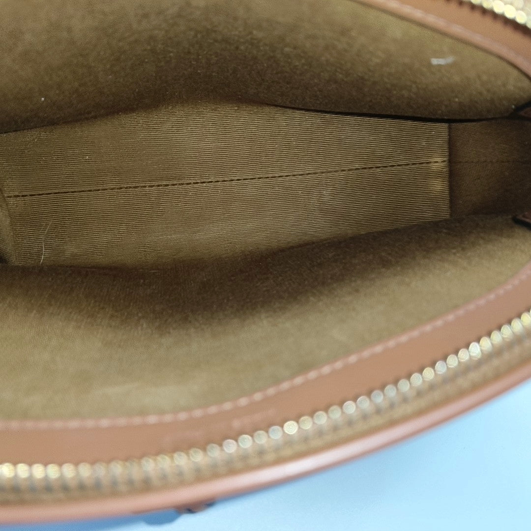 Authenticated pre-owned  TRIOMPHE Coated Canvas Black - Shoulder Bag at Looply