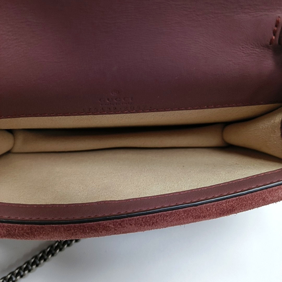 Dionysus Super Mini Monogram Coated Canvas Beige