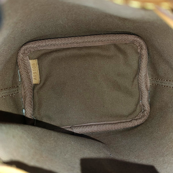 NÉONOÉ Nano Monogram Coated Canvas Brown