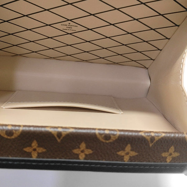 PETITE MALLE Monogram Coated Canvas Brown