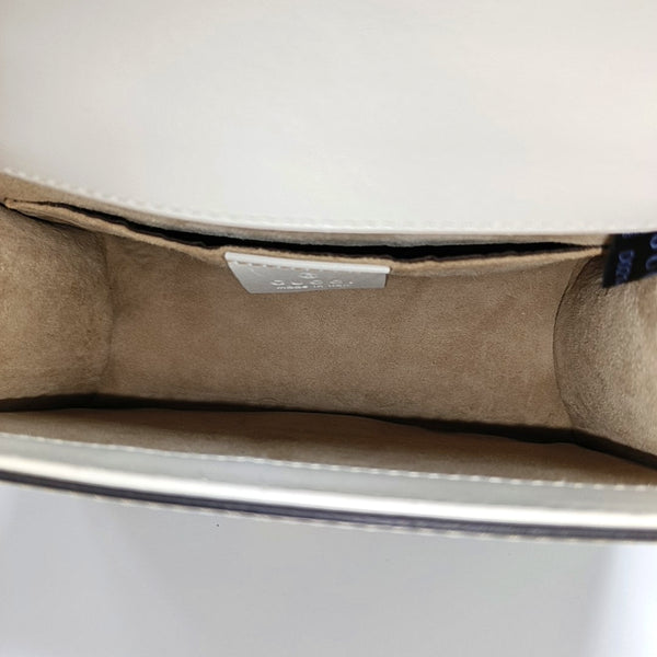 Authenticated pre-owned  Sylvie Mini Calfskin White - Shoulder Bag at Looply