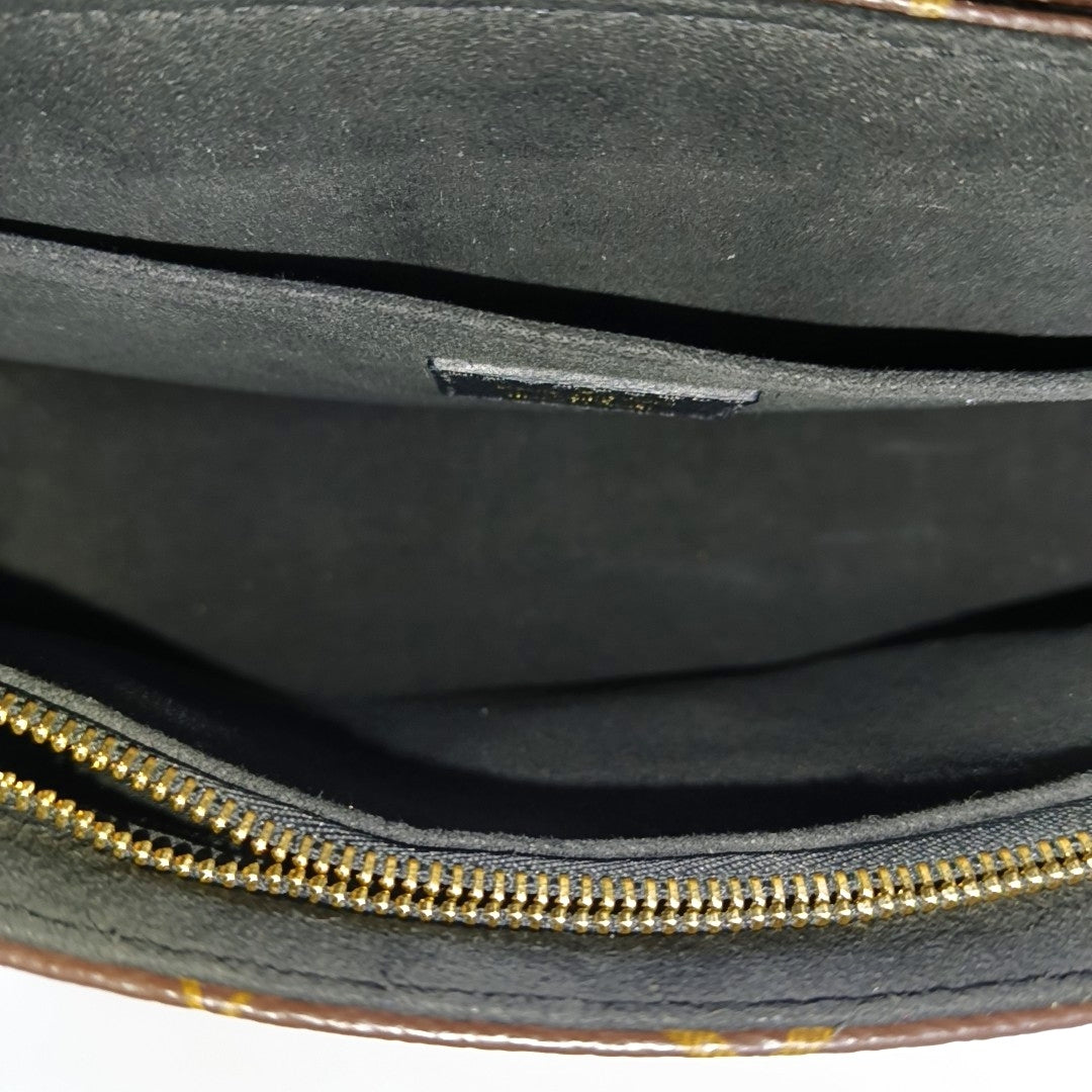 SAINT PLACIDE Monogram Coated Canvas Black