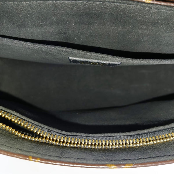 SAINT PLACIDE Monogram Coated Canvas Black