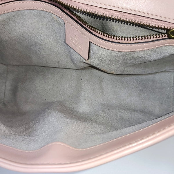 GG Marmont Medium Quilted Calfskin Pink