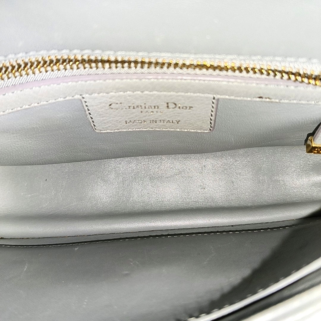 Dior Caro Small Cannage Calfskin Blue