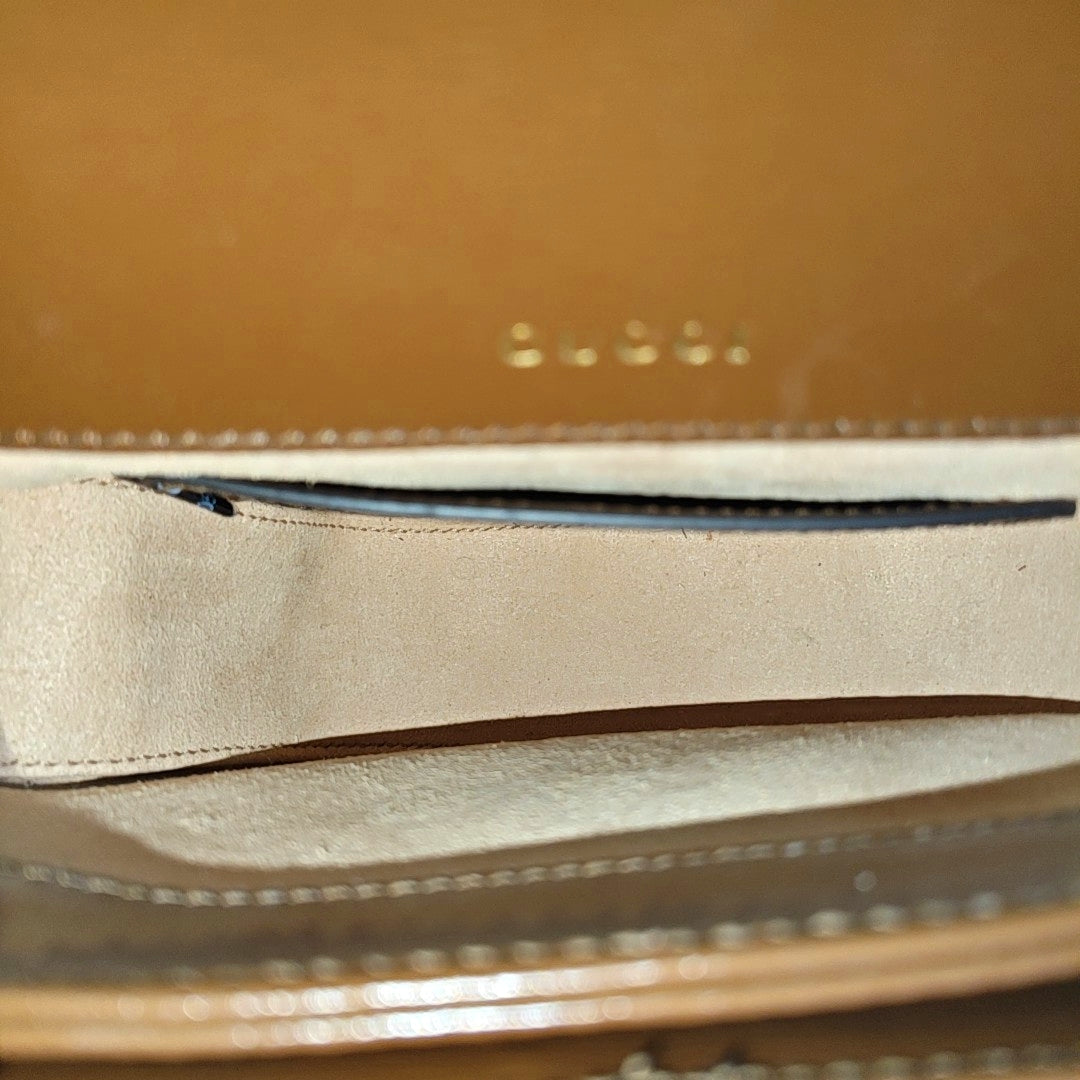 Horsebit 1955 Mini Monogram Coated Canvas Beige