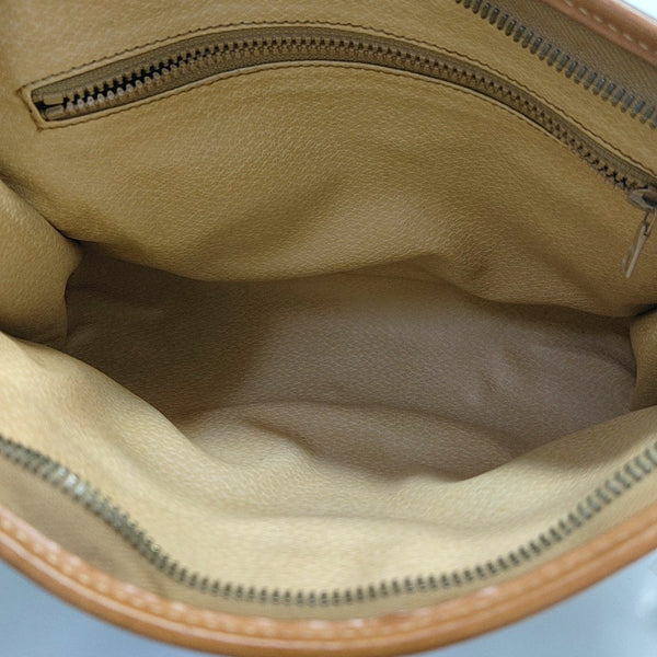 Authenticated pre-owned  MACADAM CLUTCHE Coated Canvas Brown - Clutch at Looply