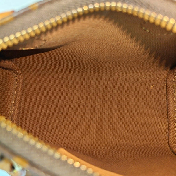 SPEEDY Nano Monogram Coated Canvas Brown