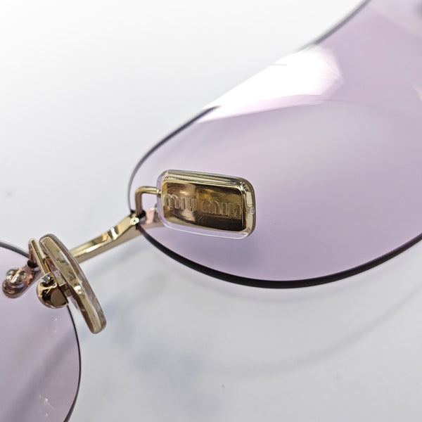 Metal Sunglasses Purple