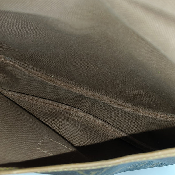SAUMUR Monogram Coated Canvas Brown