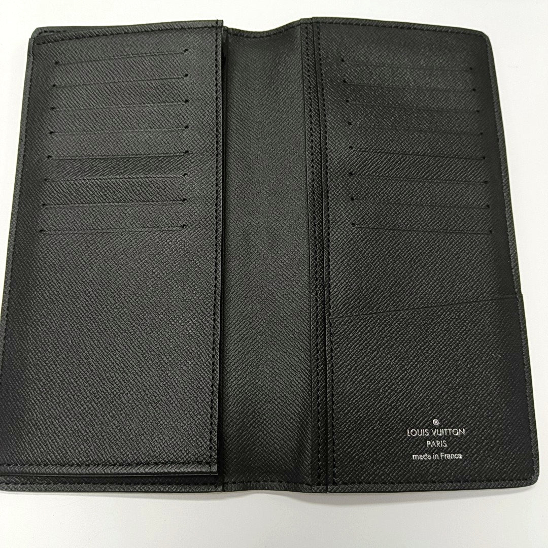 BRAZZA Damier Graphite Coated Canvas Black Wallet