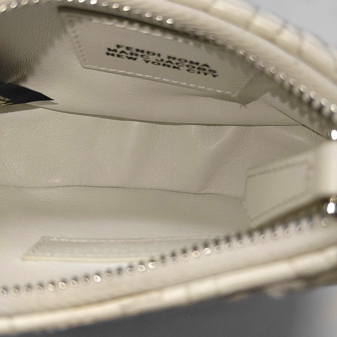 Quilted Calfskin Clutch White