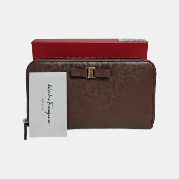 Vara Calfskin Brown Wallet