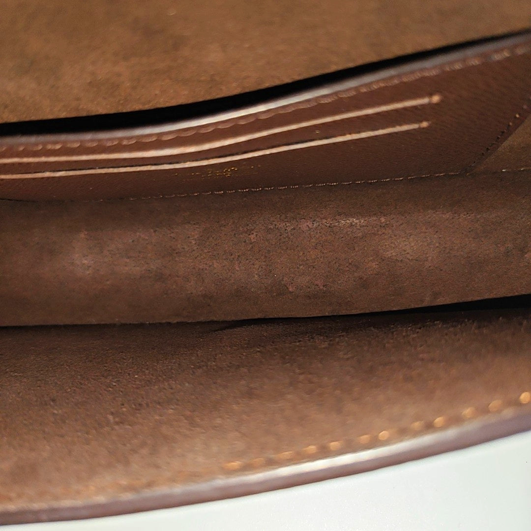 Lily Monogram Coated Canvas Brown