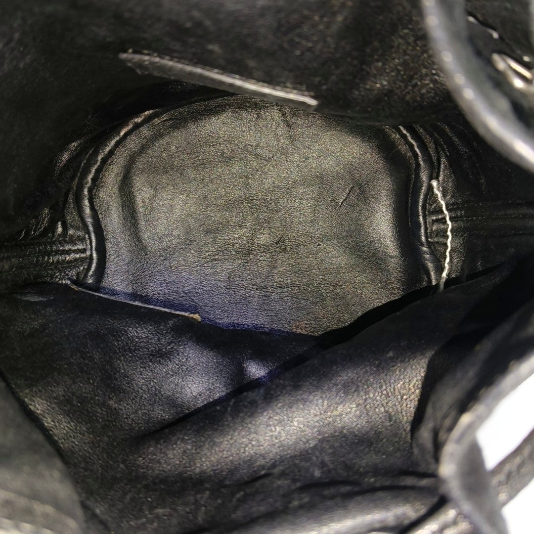 Suede Bucket Bag Black