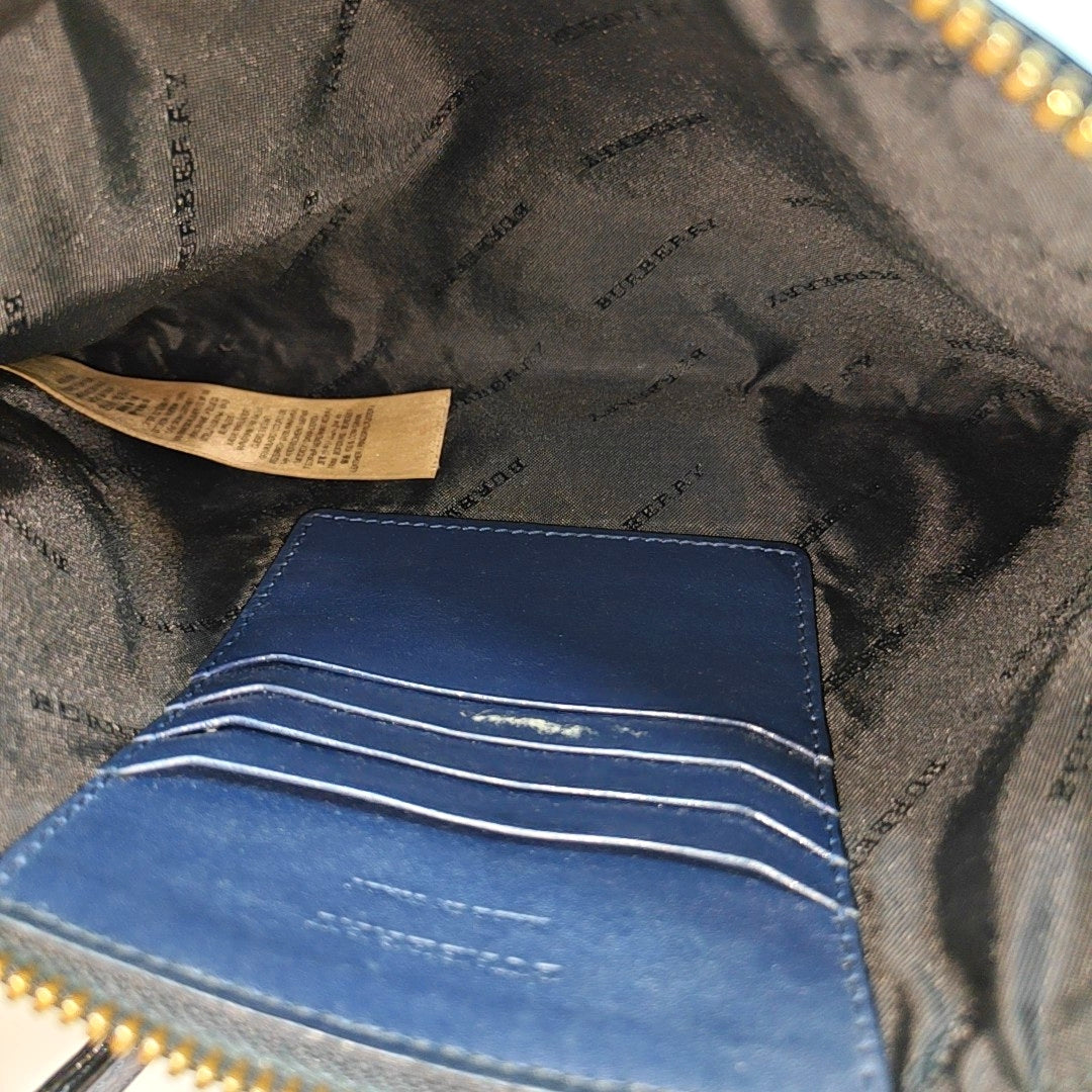 Calfskin Shoulder Bag Blue