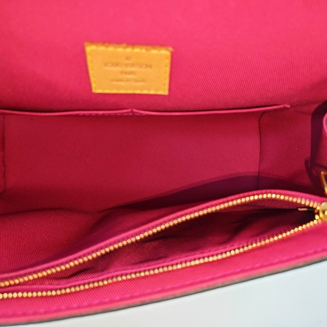 CLUNY PM Monogram Coated Canvas Brown