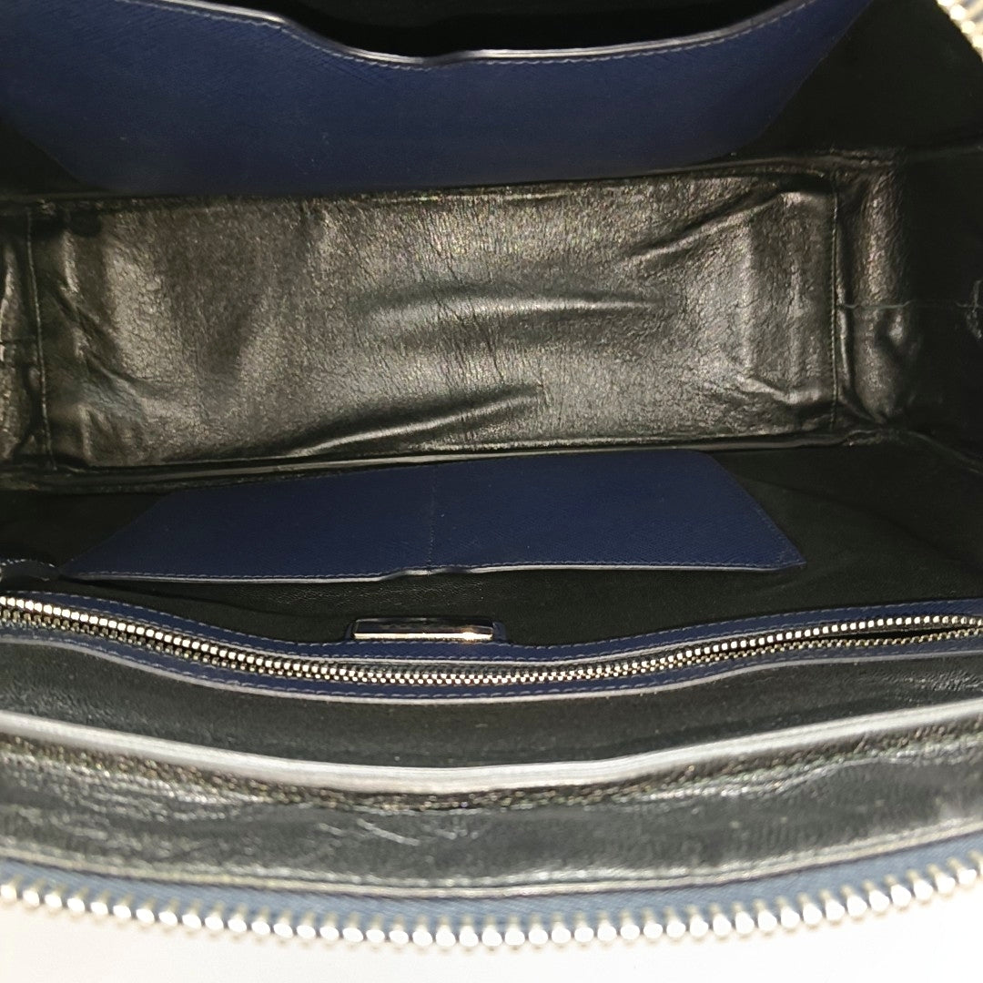 Vitello Saffiano Calfskin Blue