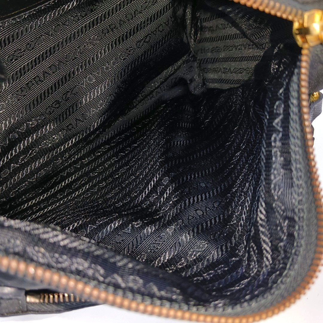 Nylon Shoulder Bag Black