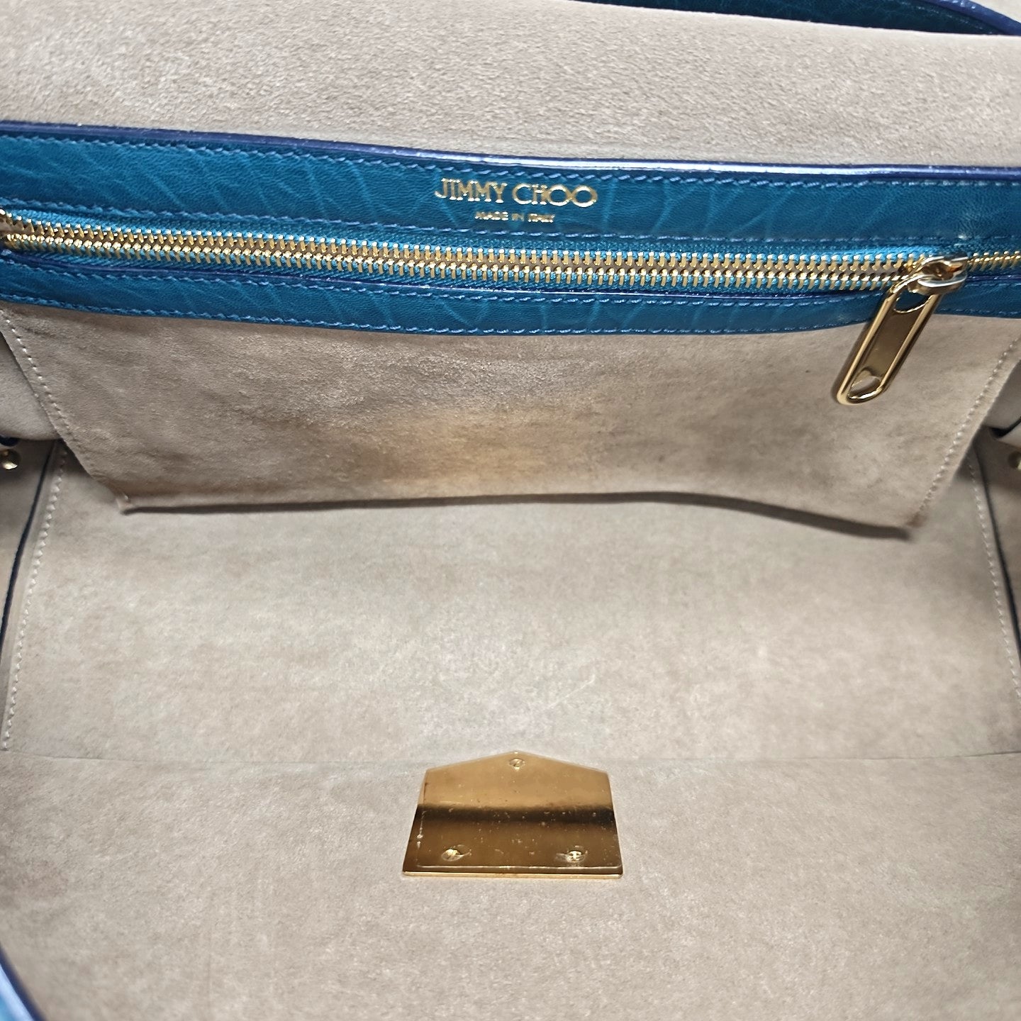 Calfskin Shoulder Bag Blue