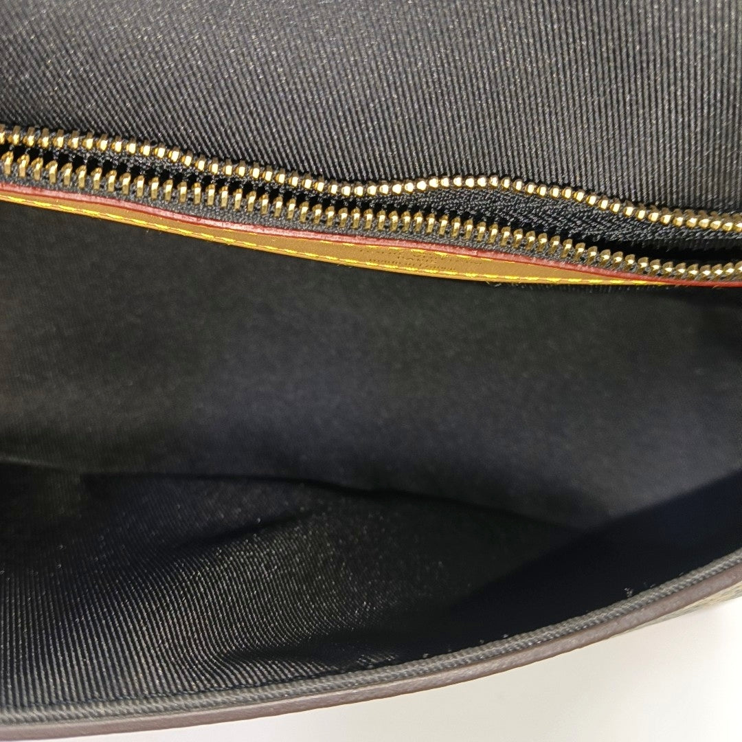 DIANE Monogram Coated Canvas Brown
