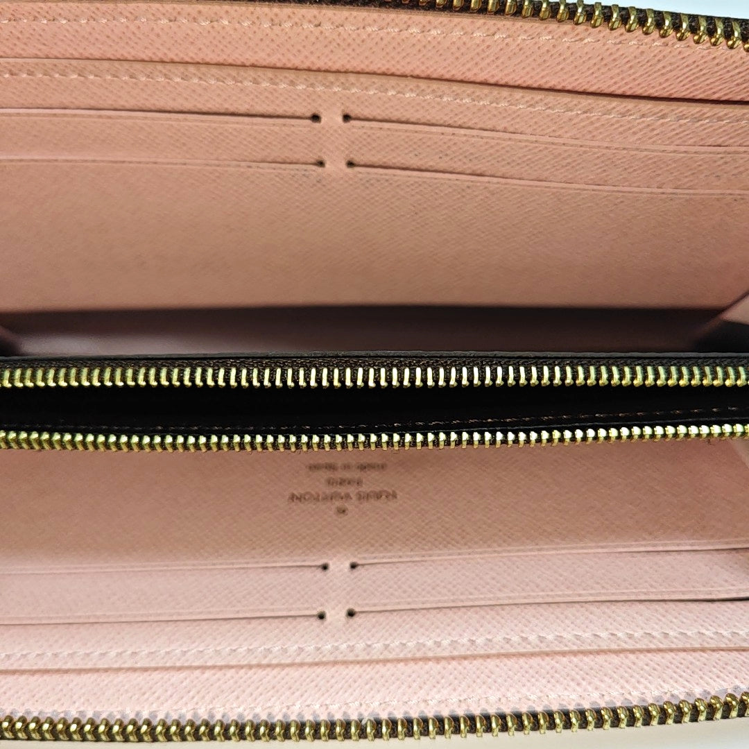 CLÉMENCE Monogram Coated Canvas Brown Wallet