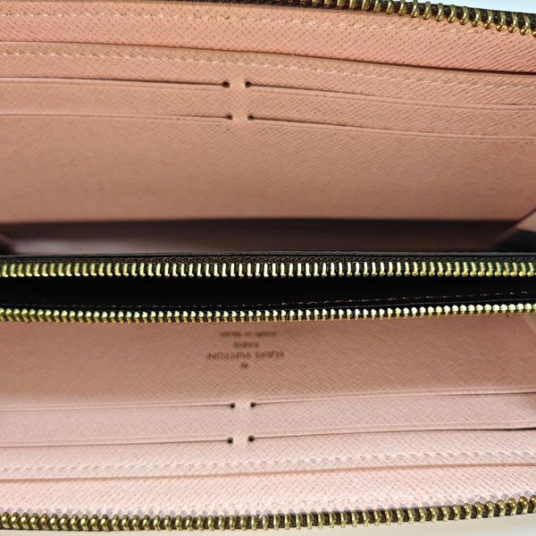 CLÉMENCE Monogram Coated Canvas Brown Wallet