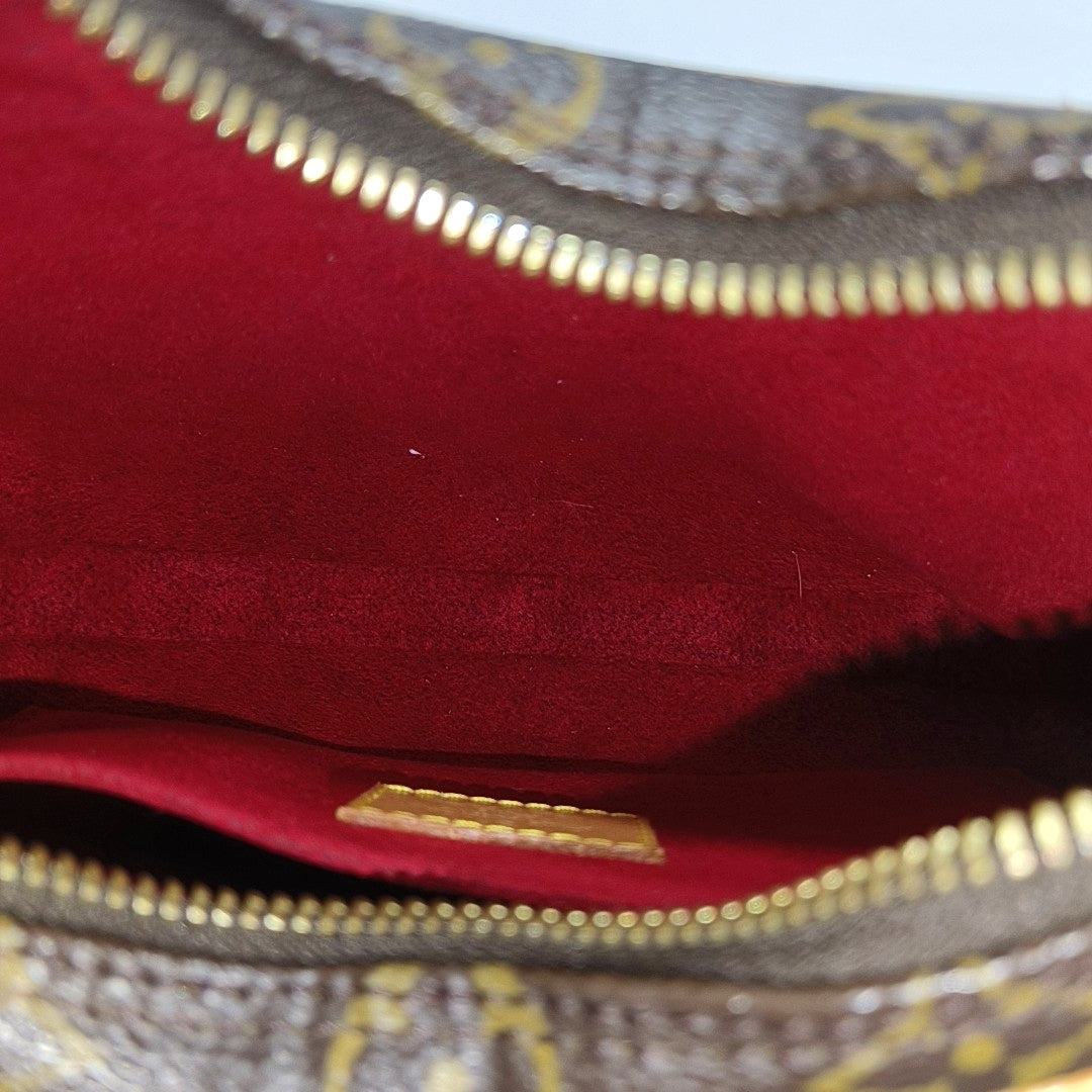 CROISSANT PM Monogram Coated Canvas Brown