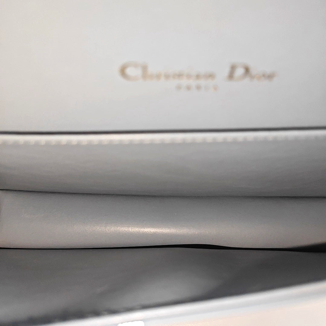 Lady Dior Small Cannage Calfskin Blue