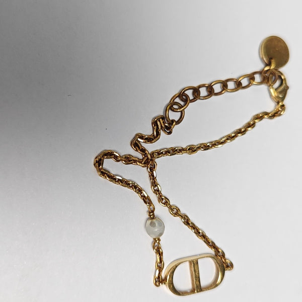 Petit CD Metal Gold Bracelet