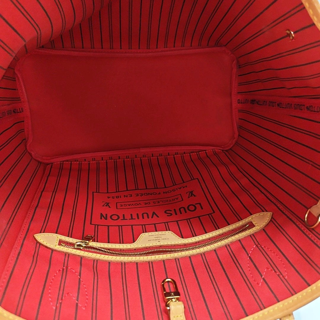 NEVERFULL MM Lona Monogram Revestida Marrón