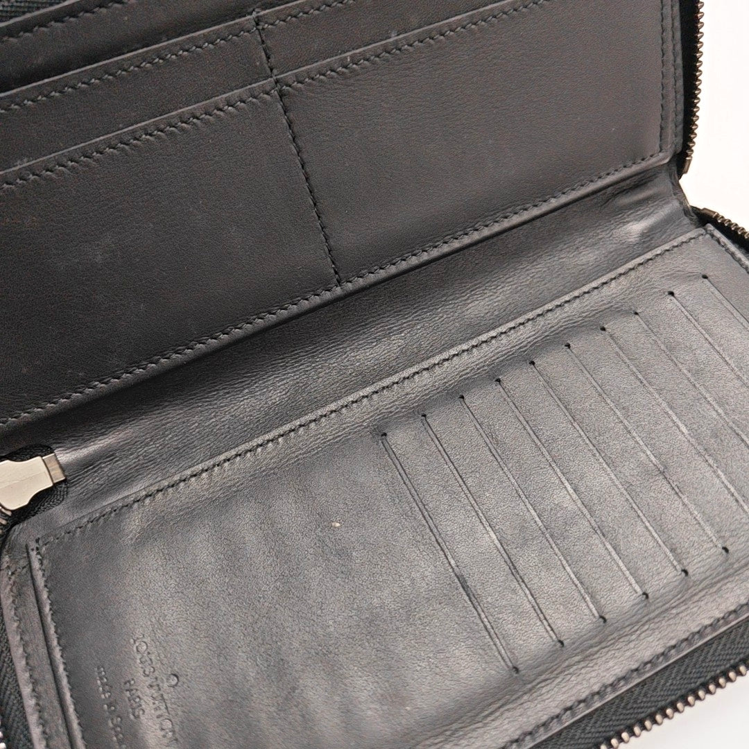 ZIPPY Damier Graphite Calfskin Black Wallet